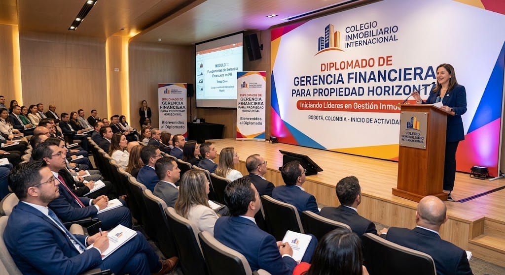 Auditorio del Colegio Inmobiliario Internacional en el inicio de un diplomado